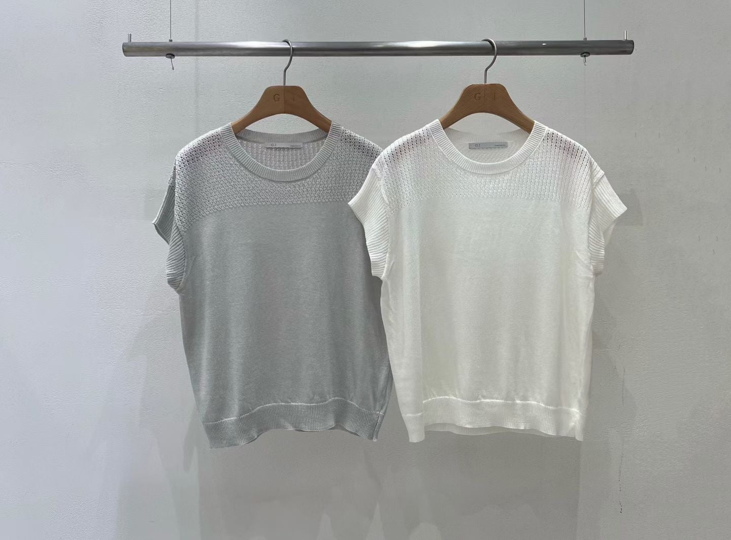 Knitted Dotted T Top