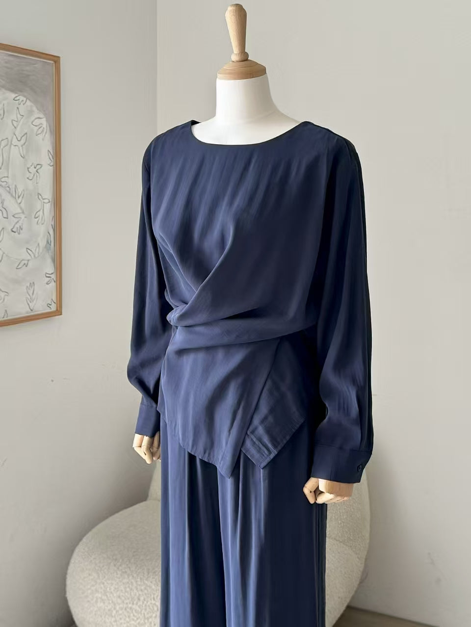 Twist Front Long Sleeve Top