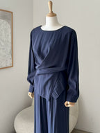 Twist Front Long Sleeve Top