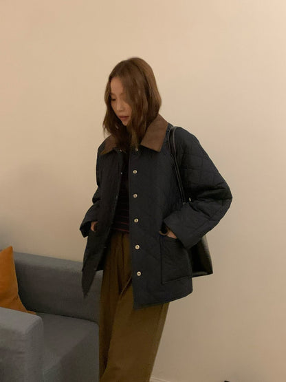 Cotton Collar Neck Jacket