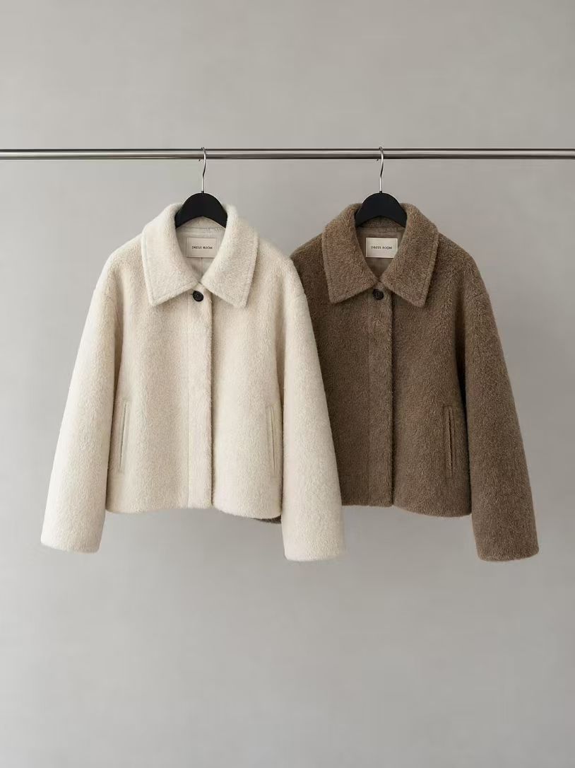 Collared Fuzzy Jacket