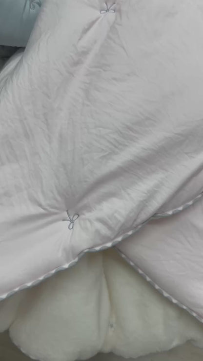 韓國天絲棉被羊羔毛蝴蝶款