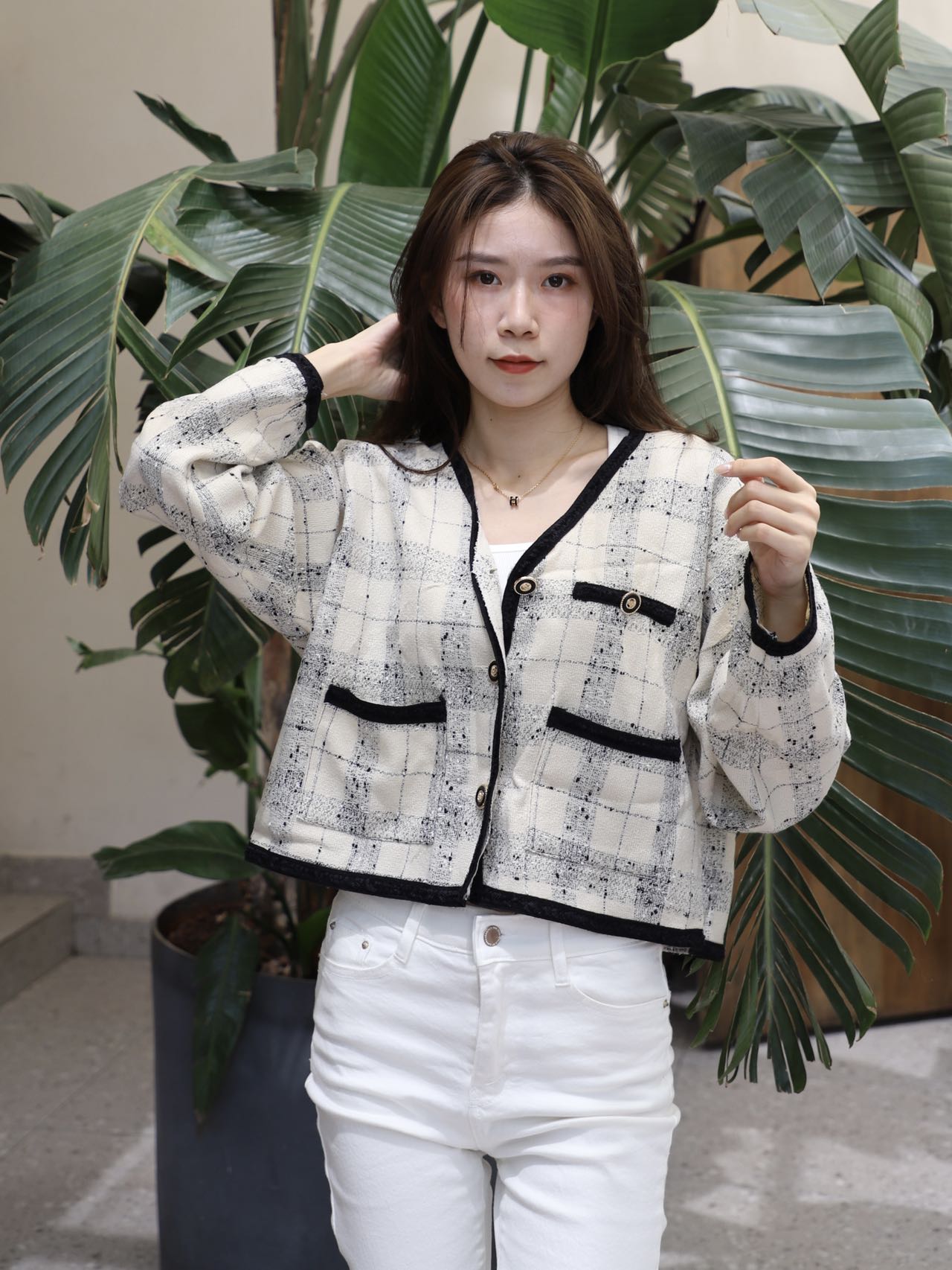 Starry Night Checked Jacket