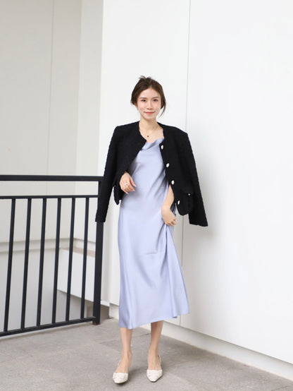Tweed Silver Button Jacket