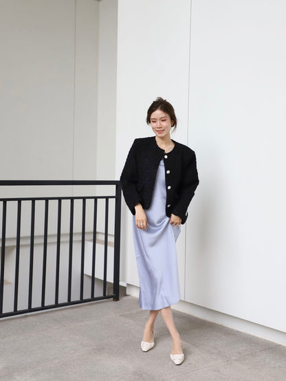 Tweed Silver Button Jacket