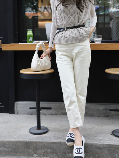 Basic Straight Natural Denim Jeans