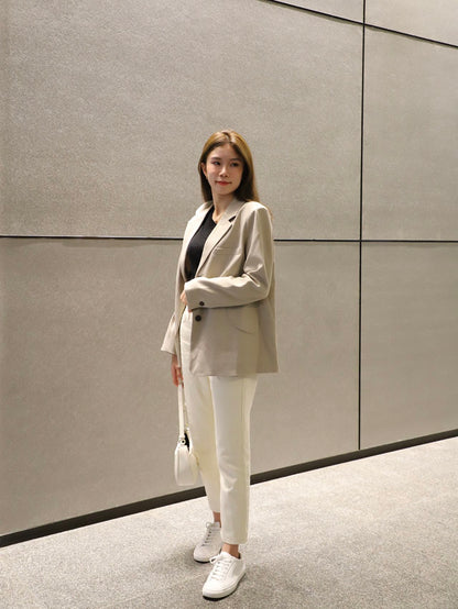 Basic Light Brown Blazer