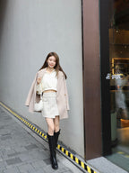 Zip Up Collar Neck Long Sleeves Sweater
