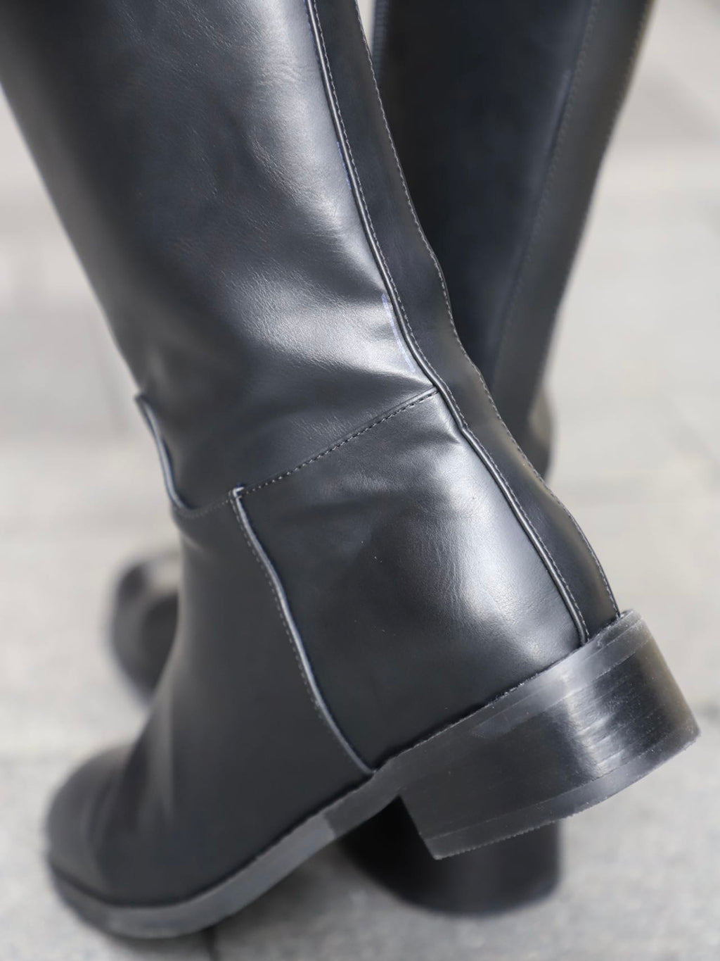 Button Up Knee-High Boots