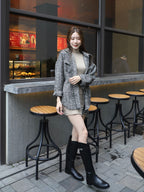 Tweed Long Sleeves Shirt Jacket