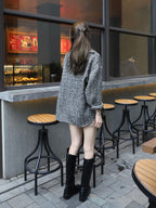 Tweed Long Sleeves Shirt Jacket