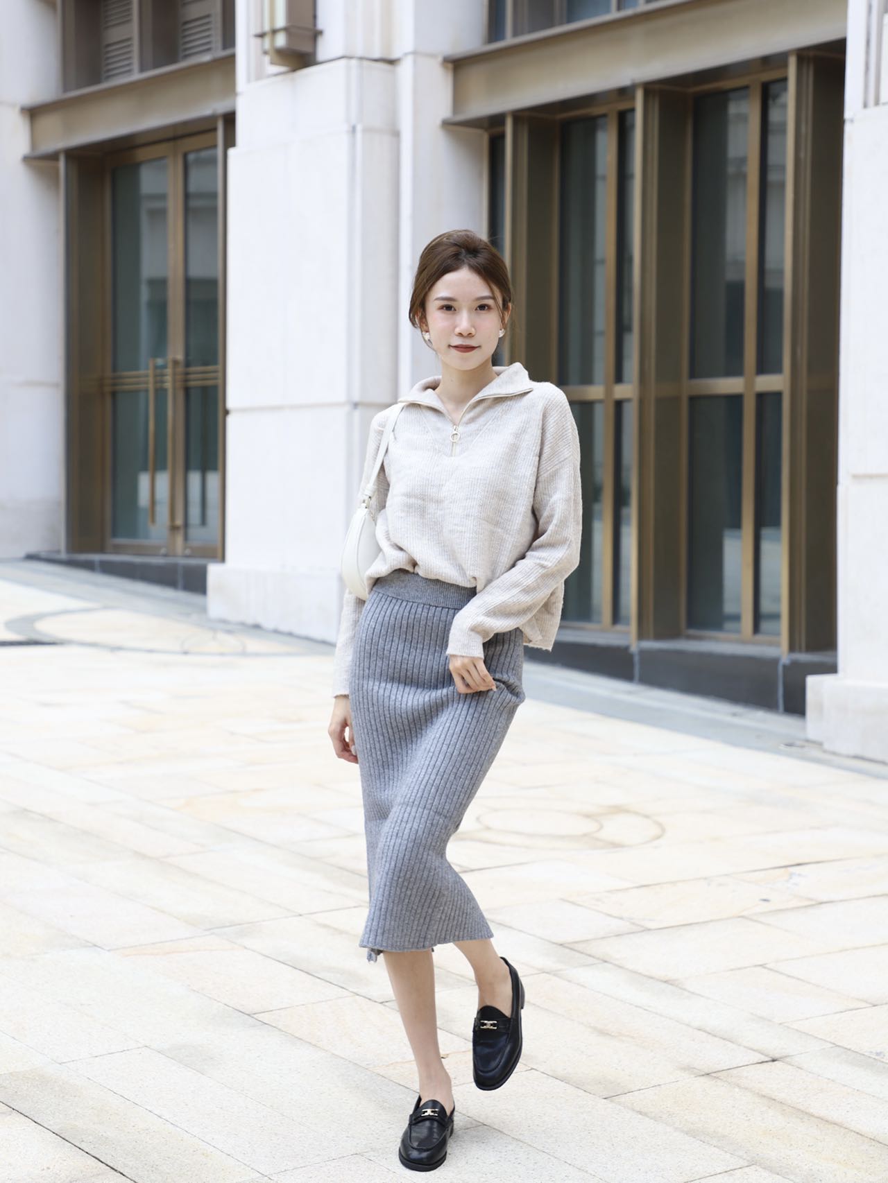 Knitted Tight Pencil Maxi Skirt