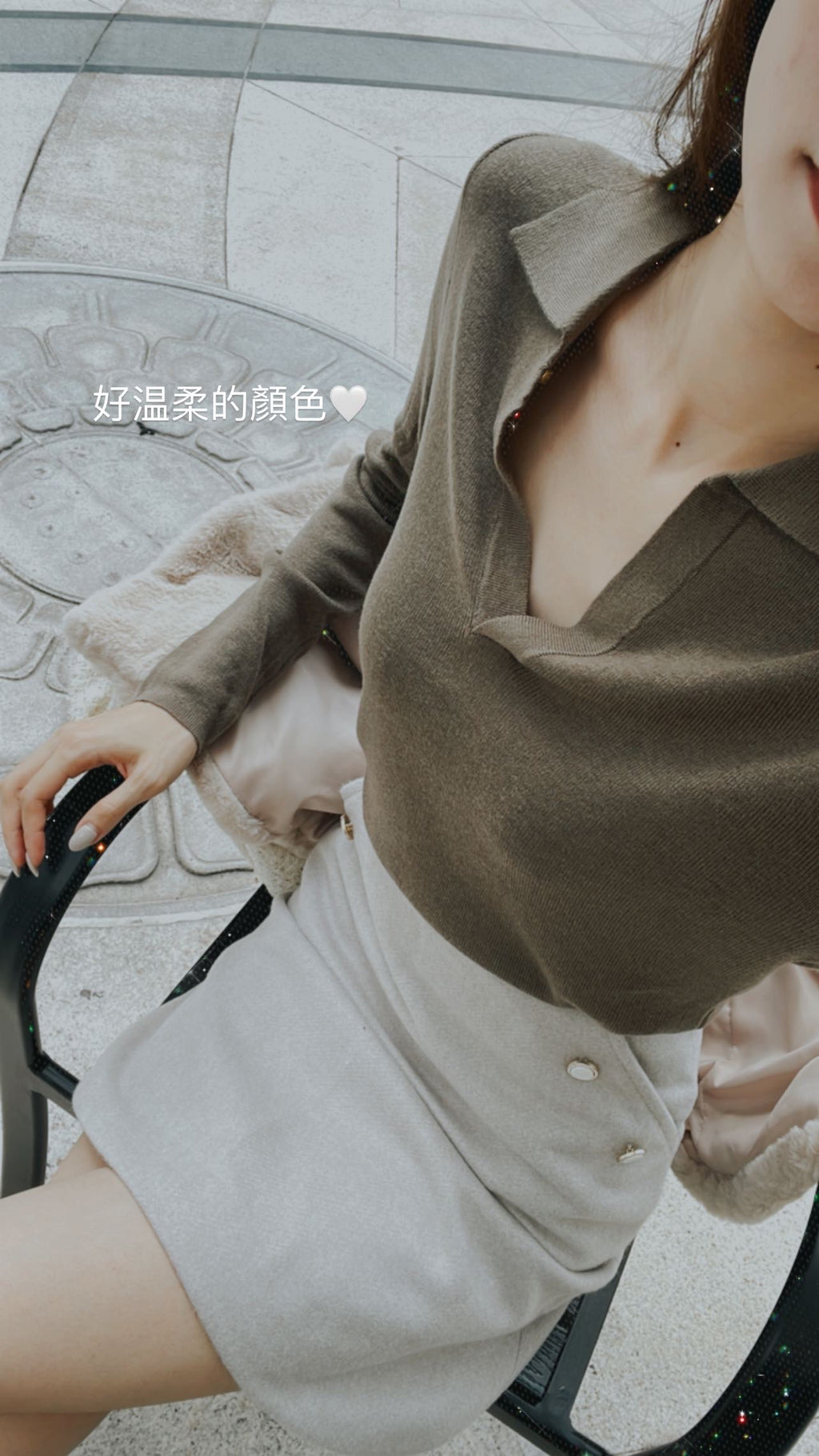 Basic Collar Neck Long Sleeves T-Shirt