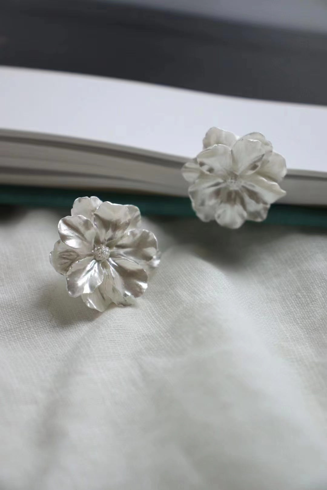 Camellia Japonica Earrings