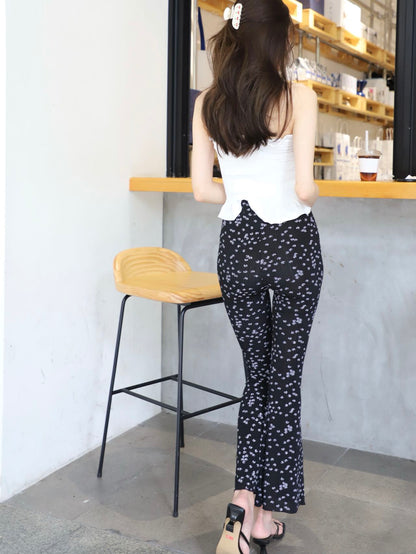 Floral Flare Pants