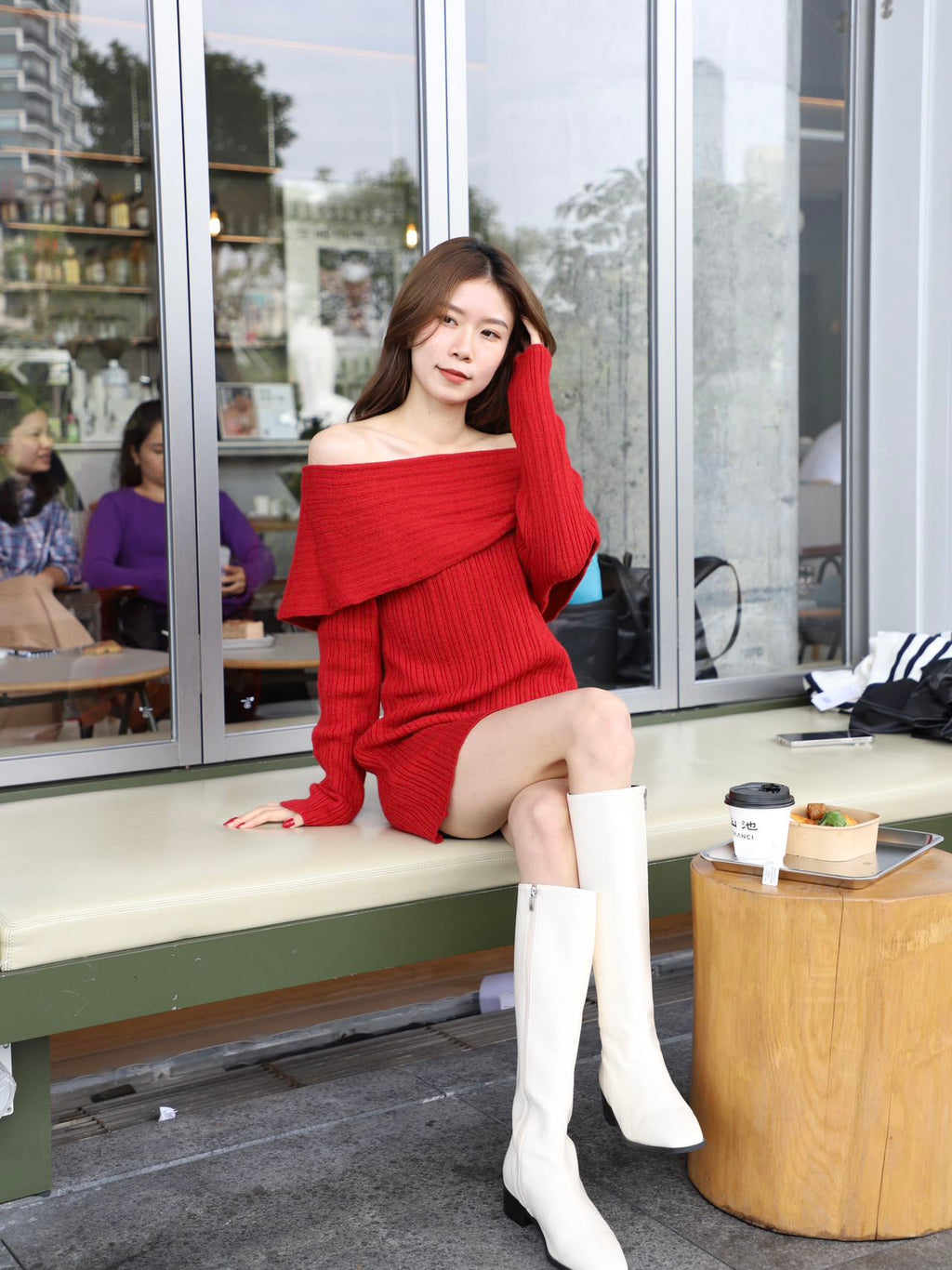 Knee High Square Toe Boots