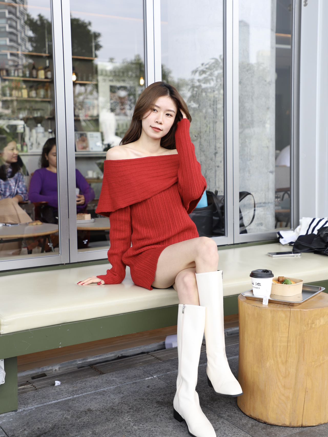 Knee High Square Toe Boots