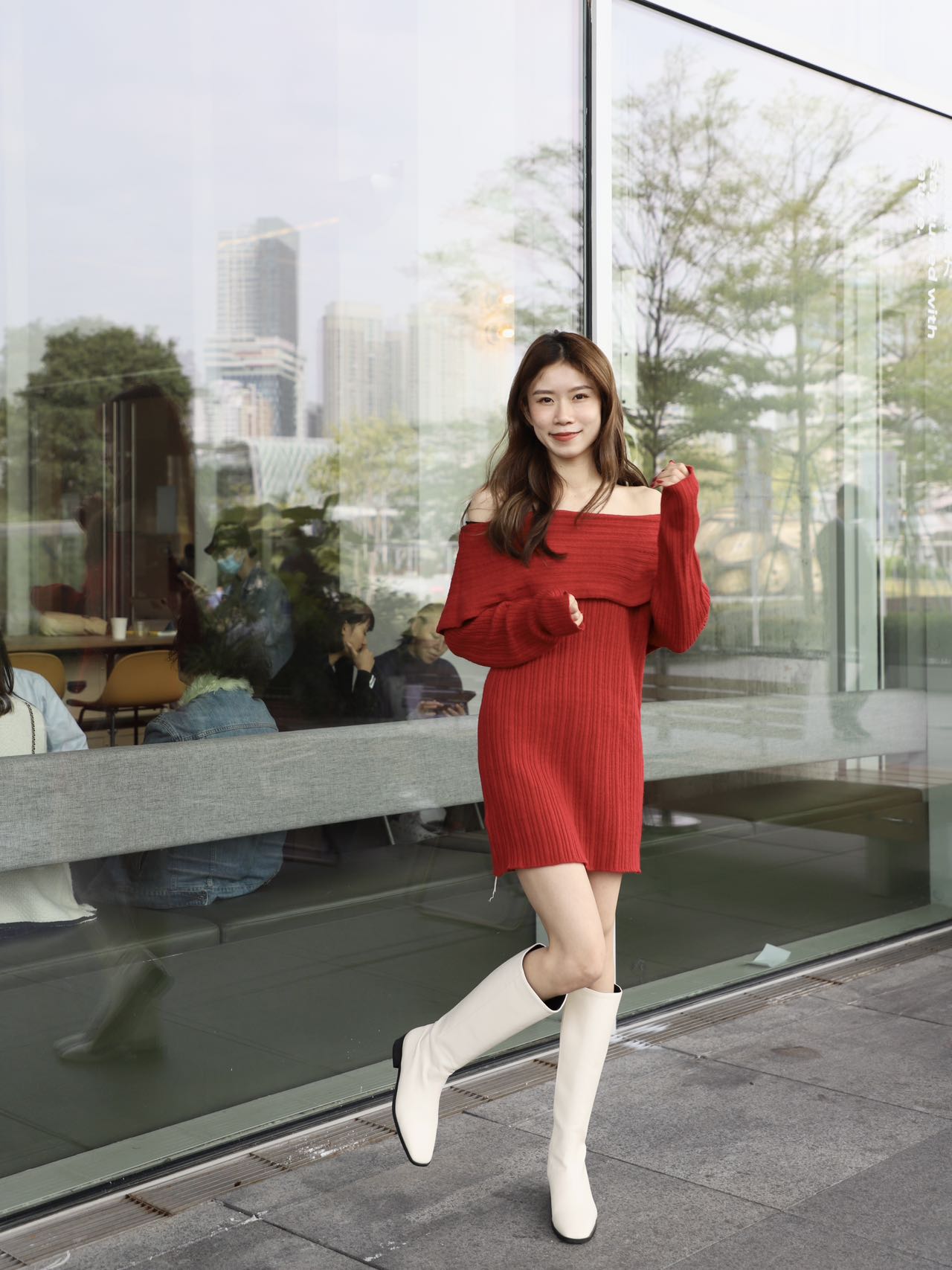 Knee High Square Toe Boots