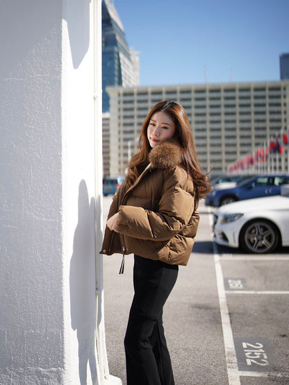Fox Fur & Duck Down Short Jacket