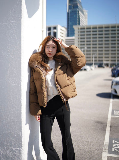 Fox Fur & Duck Down Short Jacket