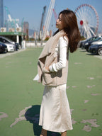 Mix Fur & Suede Vest