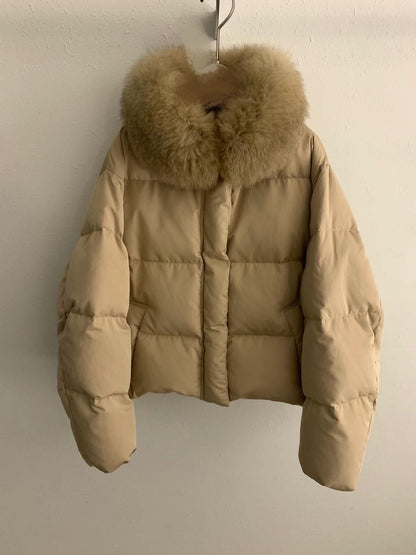 Fox Fur & Duck Down Short Jacket