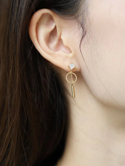 Uneven Circle Earrings