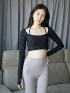 AS Active Long Sleeves with Strap Sports Bra
