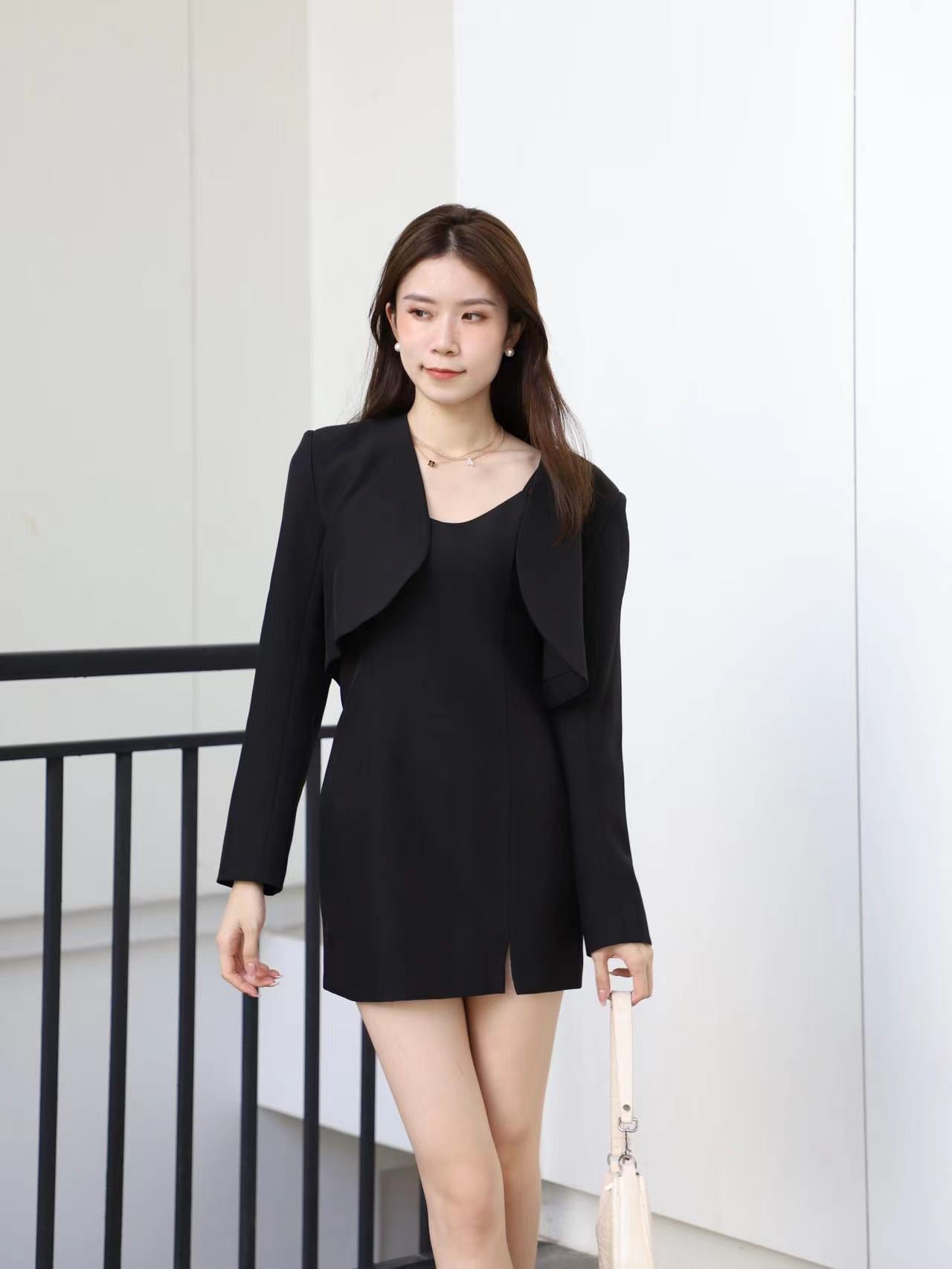 Cropped blazer for outlet dresses