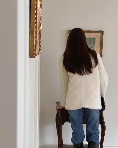 Gold Button Tweed Blazer
