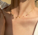 Rainbow Stone Necklace