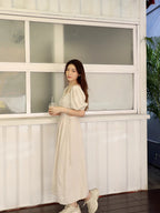 2 Styles Linen Midi Dress