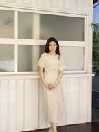 2 Styles Linen Midi Dress