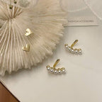 Little Heart & Pearl Earrings