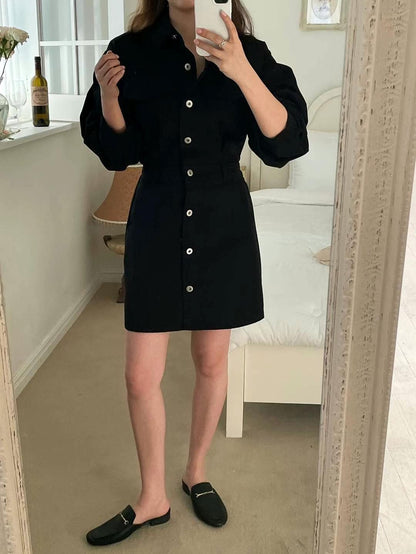 Basic Denim Mini Dress