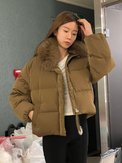 Fox Fur & Duck Down Short Jacket