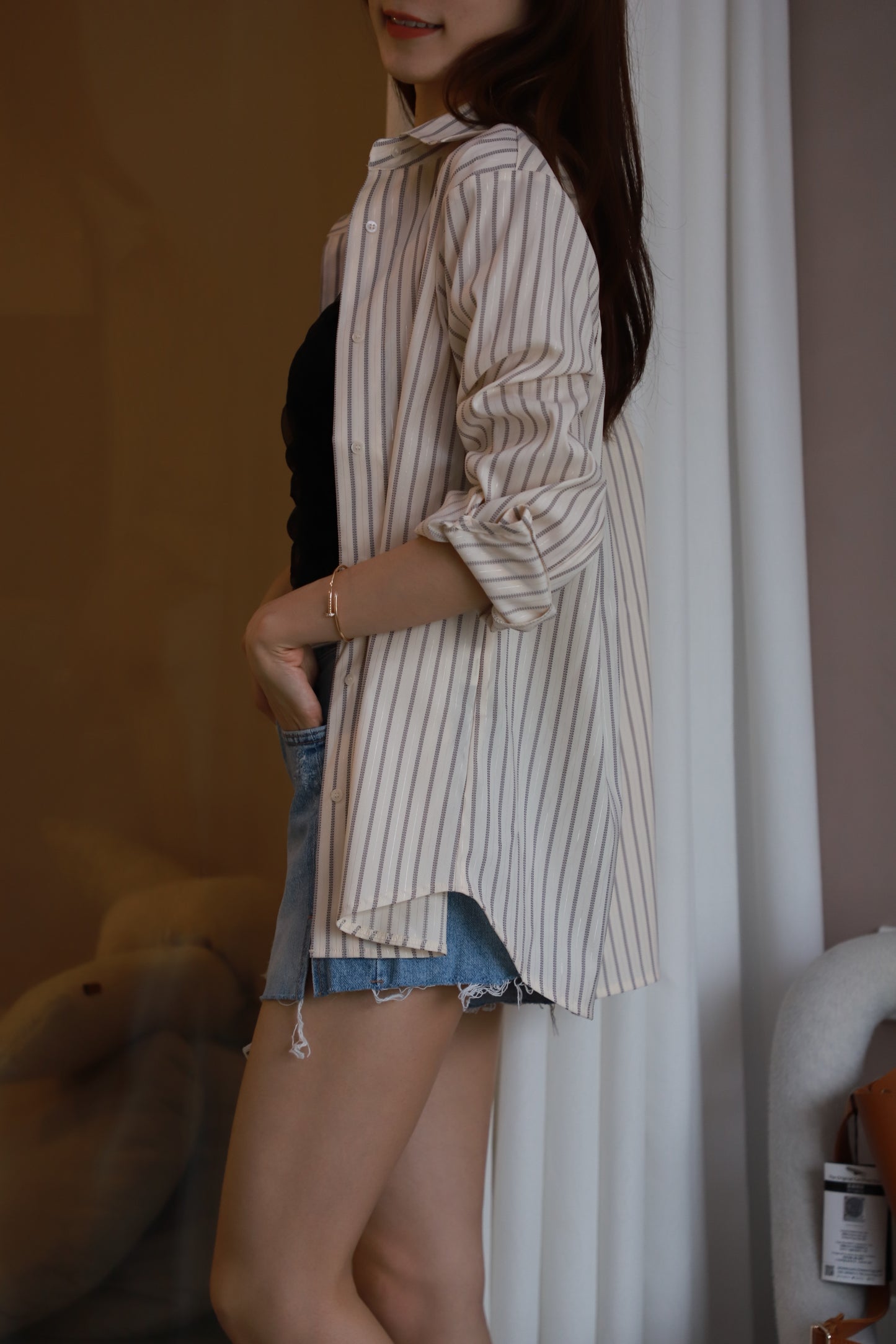 Striped Lace Shirt