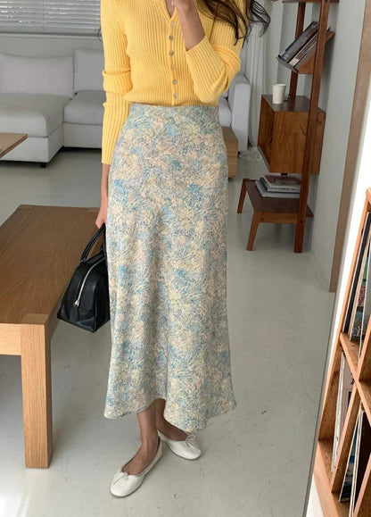 Basic Floral Maxi Skirt