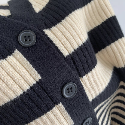 Up & Down Striped cardigan