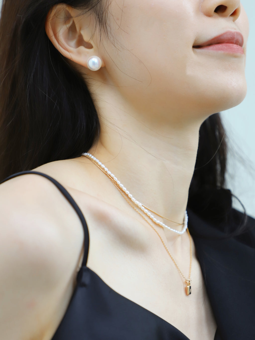 Customize Letter  Gold Lock Necklace