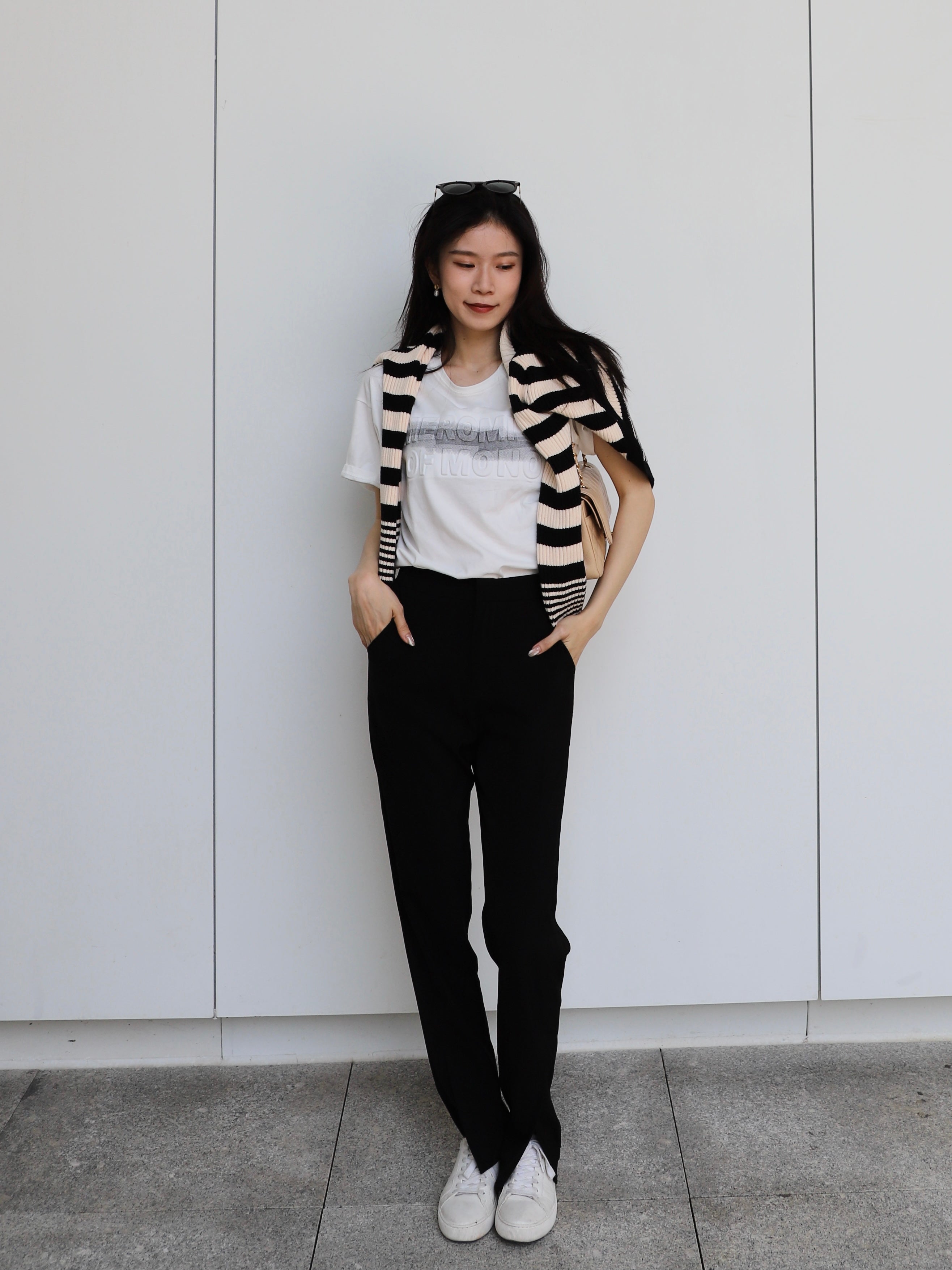 Up & Down Striped cardigan