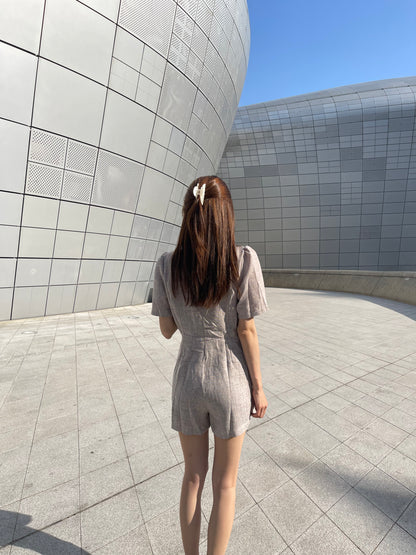 Linen Blazer Jumpsuit